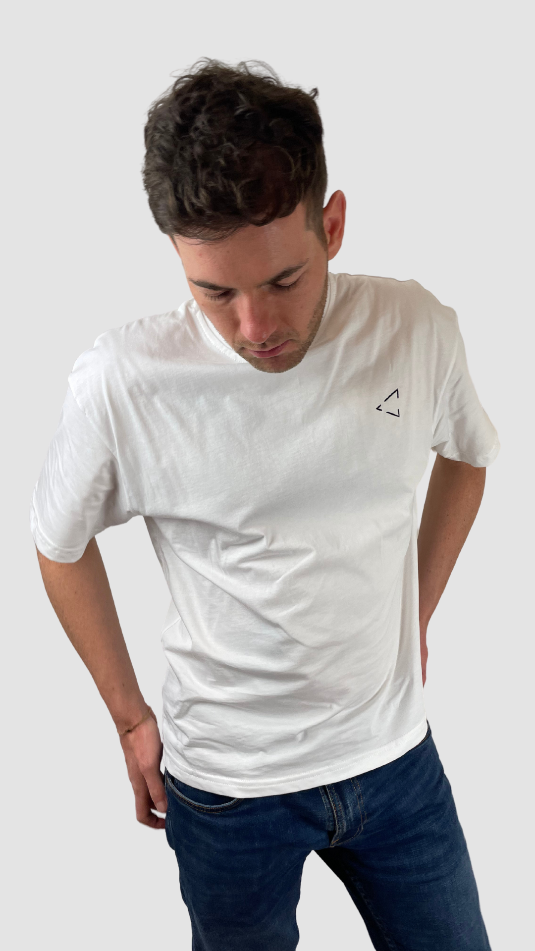 Basic T-Shirt in Seashell White